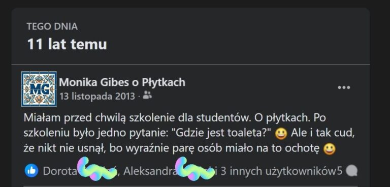 Szkolenie, które ma swoją rocznicę